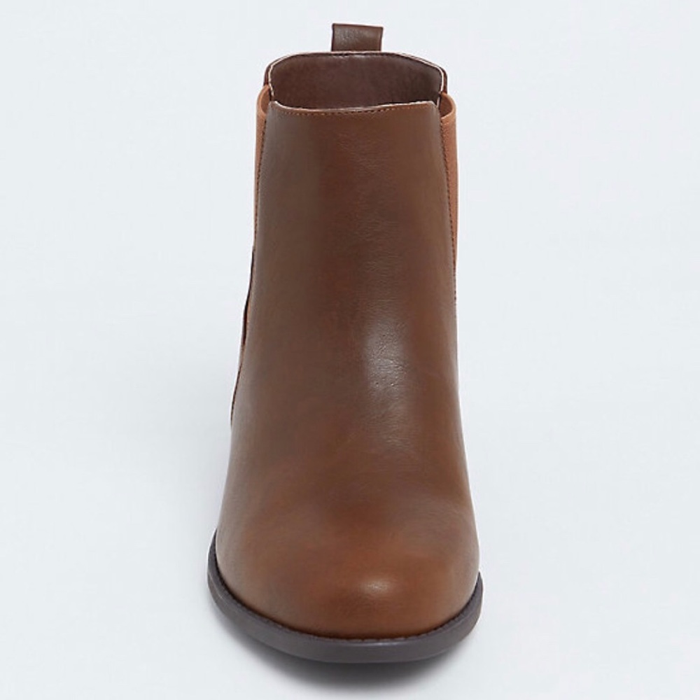 Torrid Women’s Brown Faux Leather Chelsea Bootie - Picture 3 of 7